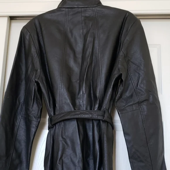 Worthington Black Leather Jacket - Picture 4 of 6